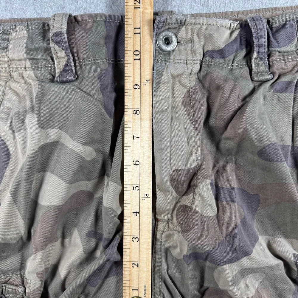American Eagle Cargo Shorts Mens 36 Green Camo Classic Cotton Rugged Gorpcore